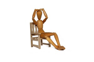 Sick person with headache